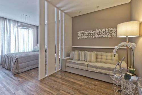 Гостиная спальня с перегородкой. Способы разделения