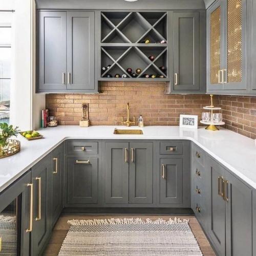 Кухня бежевая с серым. 105 самых стильных интерьеров кухни в серых тонах
