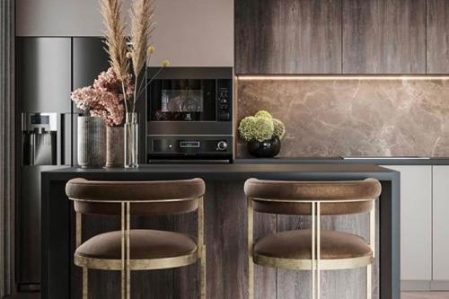 Какие современные технологии можно использовать в комнате-кухне. Современный дизайн кухни