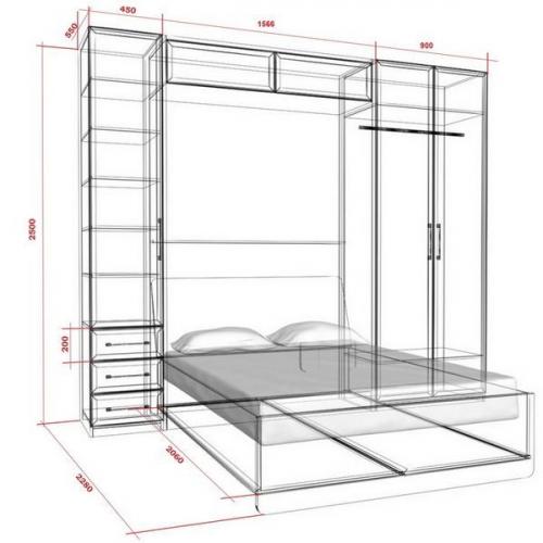 Плюсы и минусы кроватей с подъемным механизмом 20