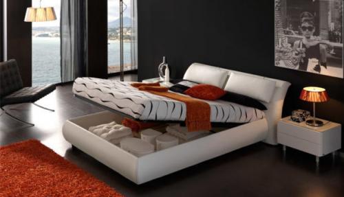 Какая Кровать лучше с ящиками или с подъемным механизмом. №5. Кровать с подъемным механизмом