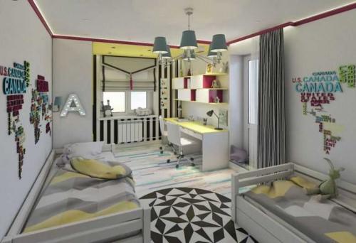 Детская комната для двоих разнополых детей. Детская комната для разнополых детей — 130 фото стильных детских комнат и обзор актуальных дизайнов интерьера