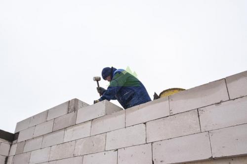 Технология облицовка стен из пеноблока кирпичом. Этапы работ 08