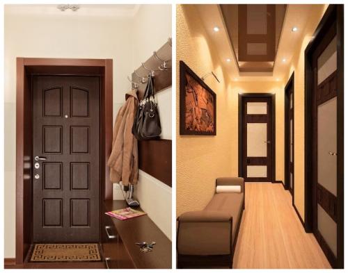 Какие способы можно использовать для создания эффекта глубины на стенах в прихожей и коридоре.  Умелый подбор цветовой палитры