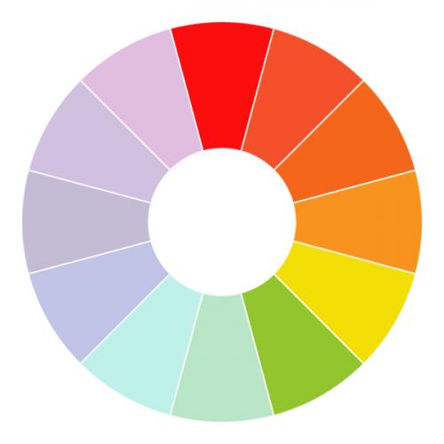 Холодные цвета. Что нужно знать о цвете Типичный цветовой круг состоит из шести цветов радуги. Помните, «Каждый охотник желает знать...»? Вы скажете, у радуги семь цветов? Да но синий и голубой, по сути, являются одним и тем же цветом (голубой — светлый оттенок синего), поэтому в цветовом круге эти два цвета объединены.