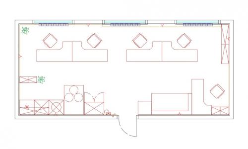 Как выбрать мебель для маленького кабинета, чтобы она была функциональной и не загромождала пространство. Удобный офис для 5 сотрудников на 32 квадратах