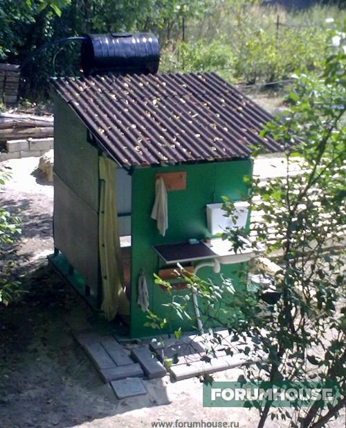 Бюджетный летний душ своими руками. Как построить летний душ с раздевалкой и уличным рукомойником