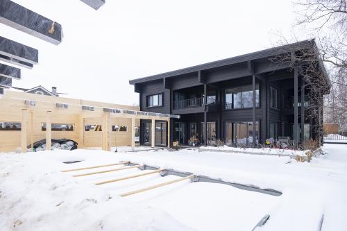 Клееный брус через 10 лет. 5 лет эксплуатации дома из клееного бруса