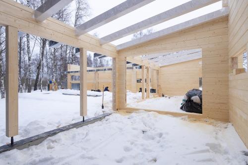 Клееный брус через 10 лет. 5 лет эксплуатации дома из клееного бруса