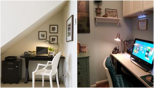 Какие идеи для украшения рабочего места подходят для малогабаритных помещений.  С чего стоит начинать оформление домашнего офиса в традиционном доме или квартире