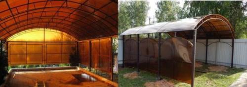 Чем обшить навес внутри. Как сделать закрытый навес