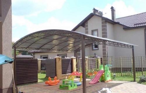 Крытый двор в частном доме своими руками. Навес во дворе частного дома из поликарбоната и других материалов (250 ФОТО ИДЕЙ) – Красивый вид, удобство и практичность