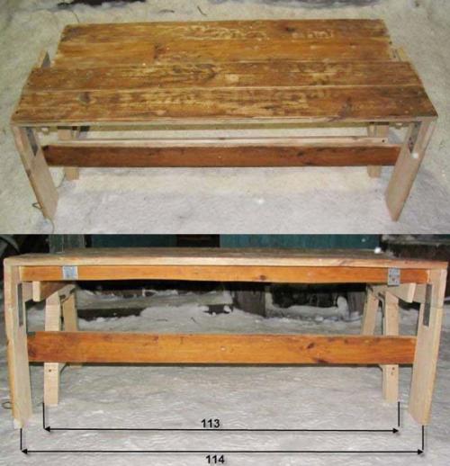 Лавка стол трансформер чертеж. Изготовление скамеек и ножек конструкции