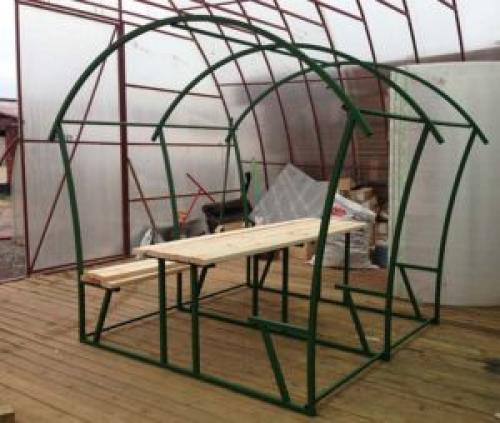 Чертежи изделий из профильной трубы. Чертеж беседки из профильной трубы, как сварить самостоятельно конструкцию