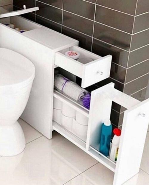 Удобные ящички и ниши в санузле для хранения различных мелочей. 03