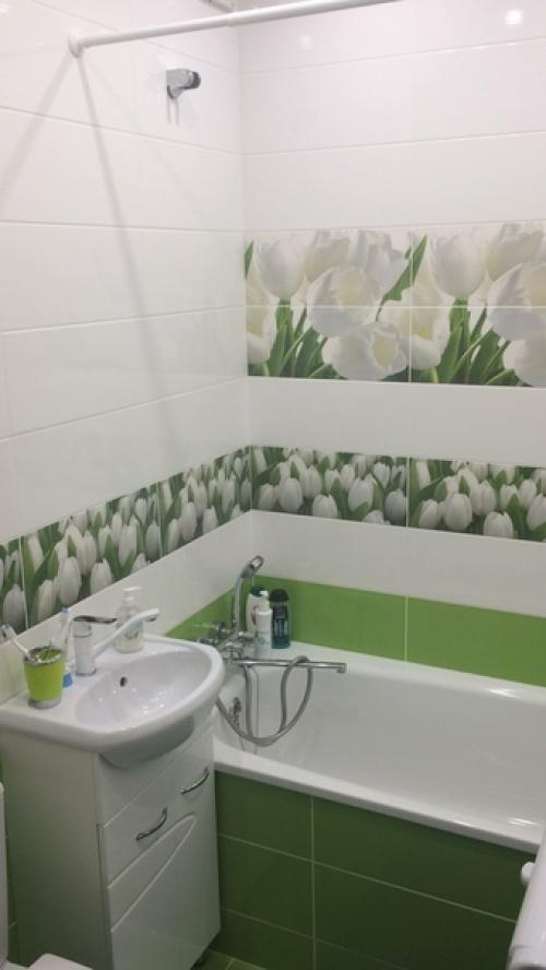 Муж ремонтом ванной комнаты занялся. 04