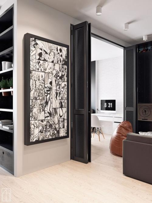 Дизайн - проект оформления квартиры с элементами стиля лофт. 06