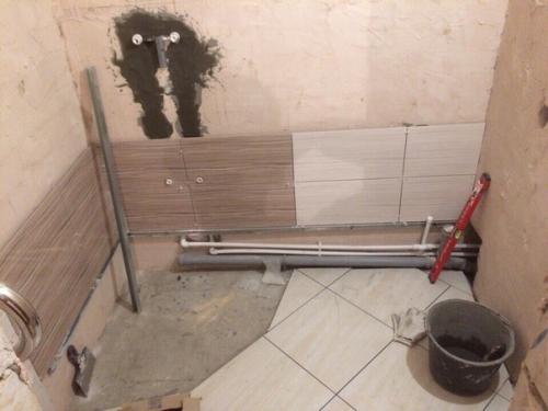 Сделал ремонт в душе своими руками, это моя первая работа, строго не судите. 02