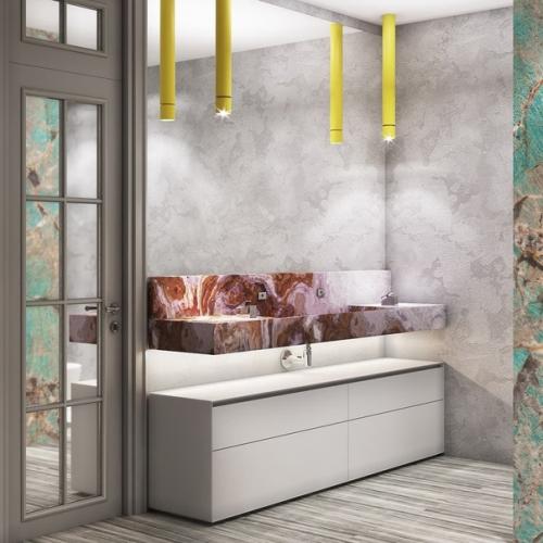 Очень необычный санузел, яркий и насыщенный. 01