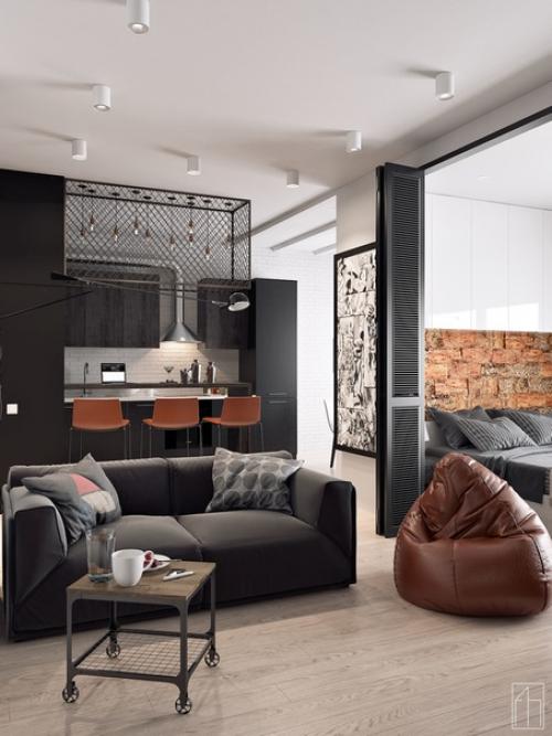 Дизайн - проект оформления квартиры с элементами стиля лофт. 04