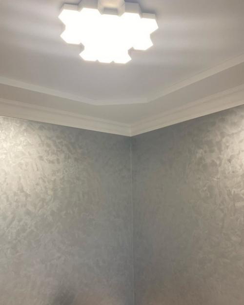 Мы решили оформить отделку квартиры жидкими обоями. 04