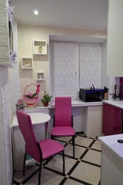 Моя яркая кухонька в хрущевке. 05