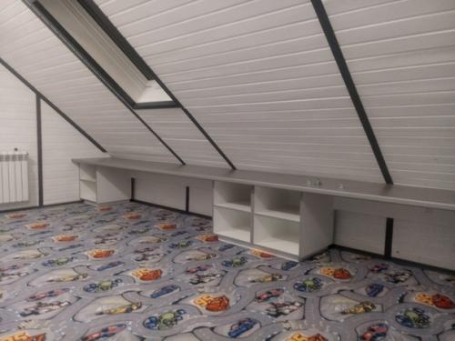 Вот так мы превратили чердак, в уютную комнату для наших сыновей. 01