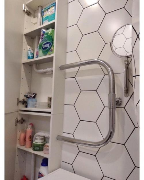 Наш супер маленький совмещенный санузел после ремонта. 03