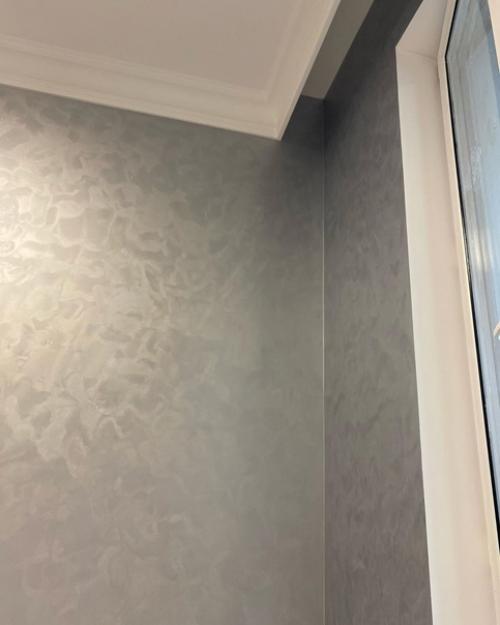 Мы решили оформить отделку квартиры жидкими обоями. 05