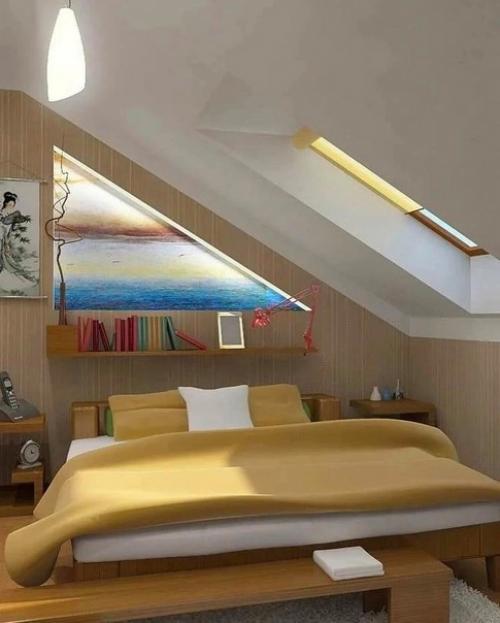 Мы представляем несколько практичных идей для организации помещения на мансардном этаже. 01