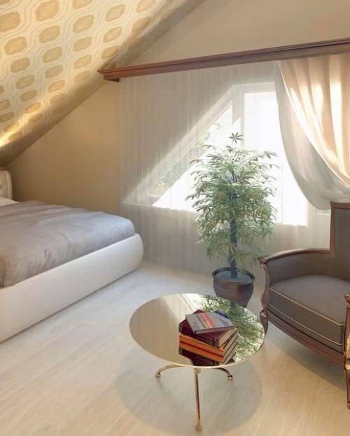 Мы представляем несколько практичных идей для организации помещения на мансардном этаже. 08