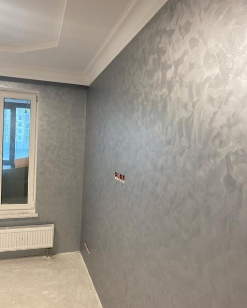 Мы решили оформить отделку квартиры жидкими обоями.