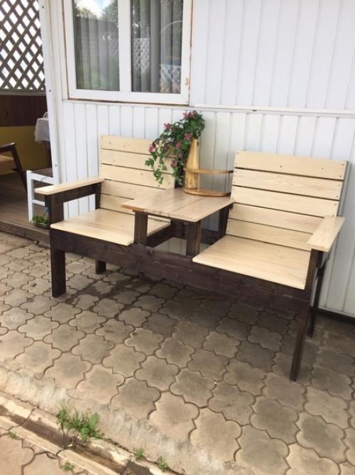 Муж кресла для времяпровождения на улице своими руками сделал.