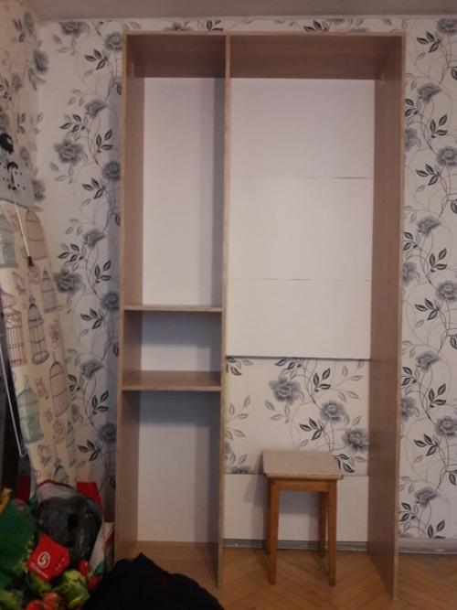 Супруга поставила задачу, чтобы я сделал в дом шкаф для хранения заготовок и прочих мелочей. 01