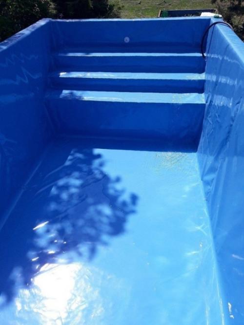Вот, летом запилили себе бассейн на даче. 05