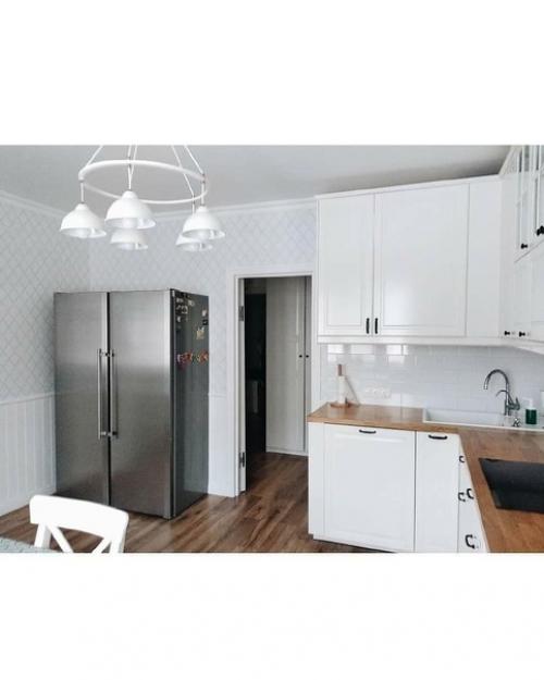 Превратили свою кухню в стильный, светлый уголок. 05