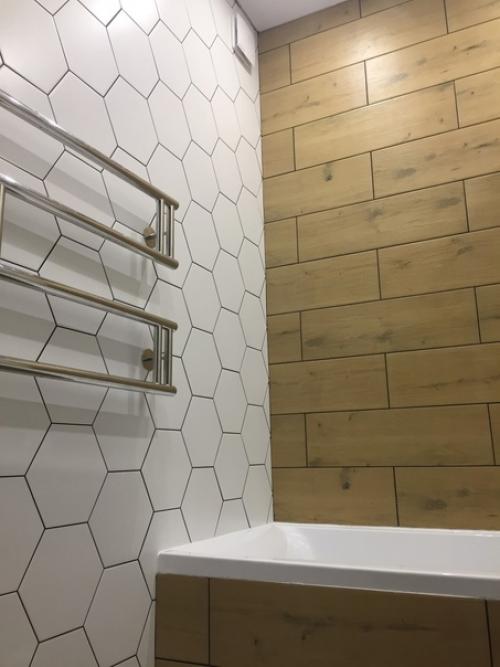 Коротко о том, как мы изменили интерьер в своей ванной комнате. 05