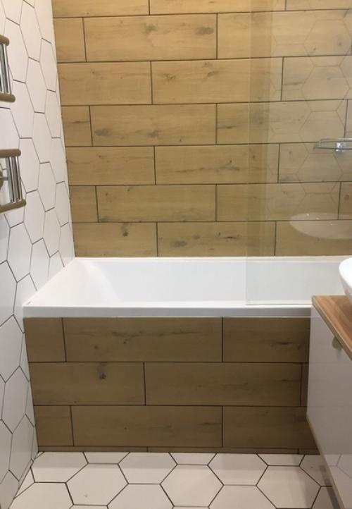 Коротко о том, как мы изменили интерьер в своей ванной комнате. 01