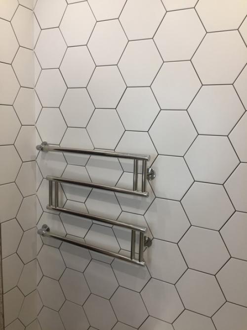 Коротко о том, как мы изменили интерьер в своей ванной комнате. 07