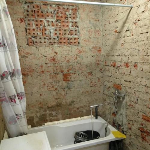 Наша ванная комната, которую мы сделали весьма бюджетно.