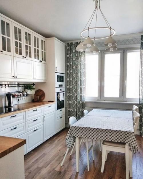 Превратили свою кухню в стильный, светлый уголок. 07