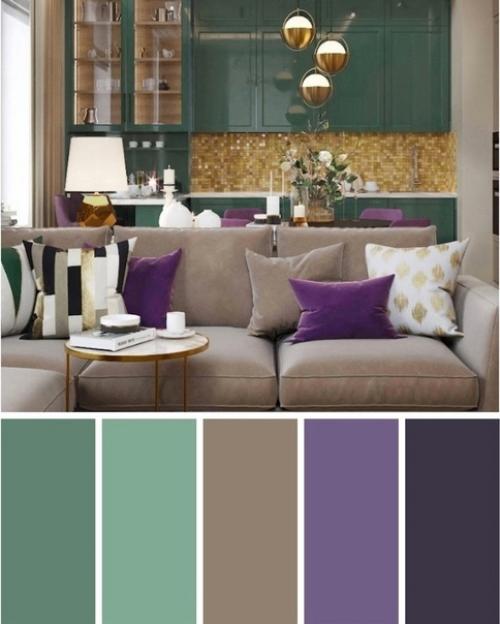 Для создания современного и модного интерьера, нужно умело сочетать оттенки. 04