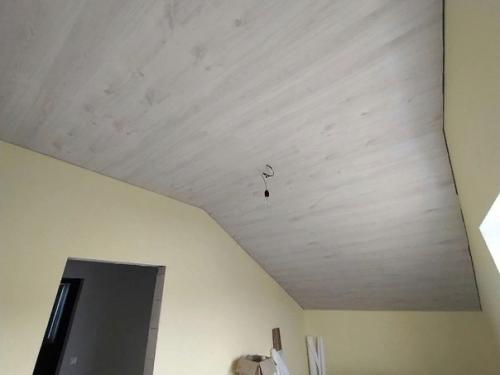 Хочу продемонстрировать наш опыт установки ламината на стене и потолке. 02