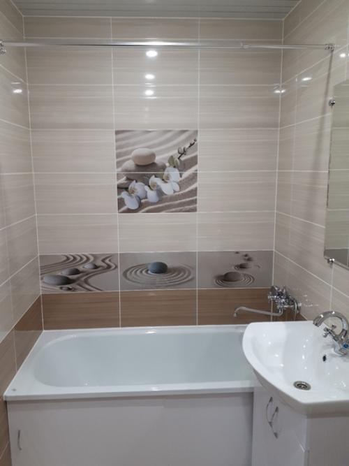 Наш ремонт.  В совмещенном санузле. 02