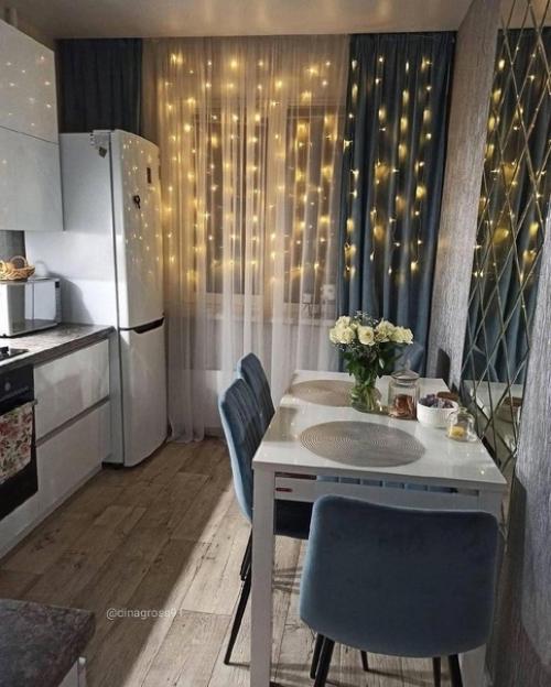 Очень уютная и просторная кухня от наших подписчиков.