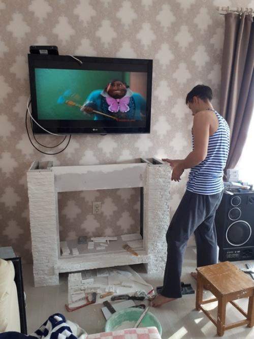 Все выкладывают свои работы, вот и я решил показать вот такой у меня получился камин. 02