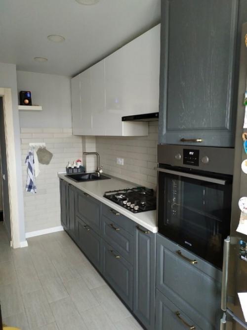 Превратили кухню с устаревшим ремонтом в новенькую и уютную кухонку. 03