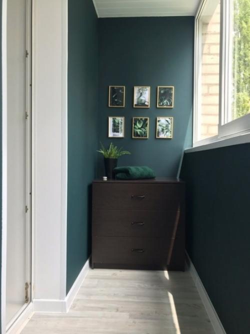 Caма сдeлала кocметический peмонт на куxне и бaлконе. 04