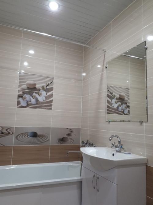 Наш ремонт.  В совмещенном санузле. 06