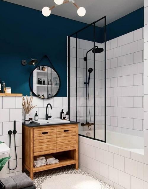 Ванная комната в скандинавском стиле - это идеальный выбор для тех, кто ценит простоту, уют и свежий дизайн. 03